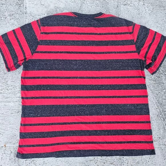 No Boundaries Men T Shirt Red Gray Striped Tee Short Sleeve Size XLXG - Picture 2 of 8